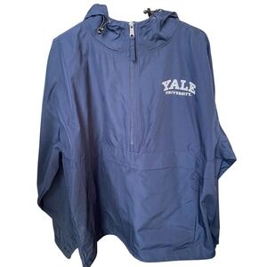 Champion Yale‎ university hooded quarter zip windbreaker size large